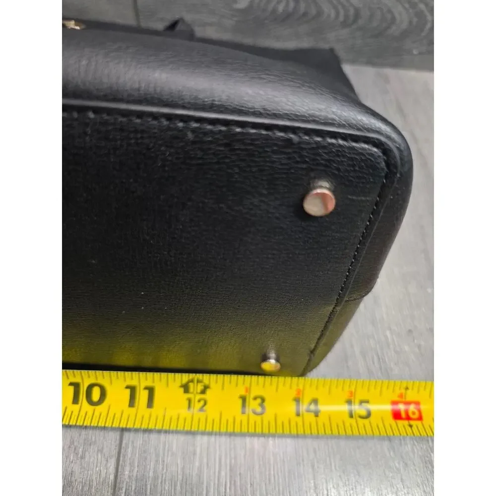 Kate Spade Adel Large Black Leather Top Zip shoulder Handbag bag B000794